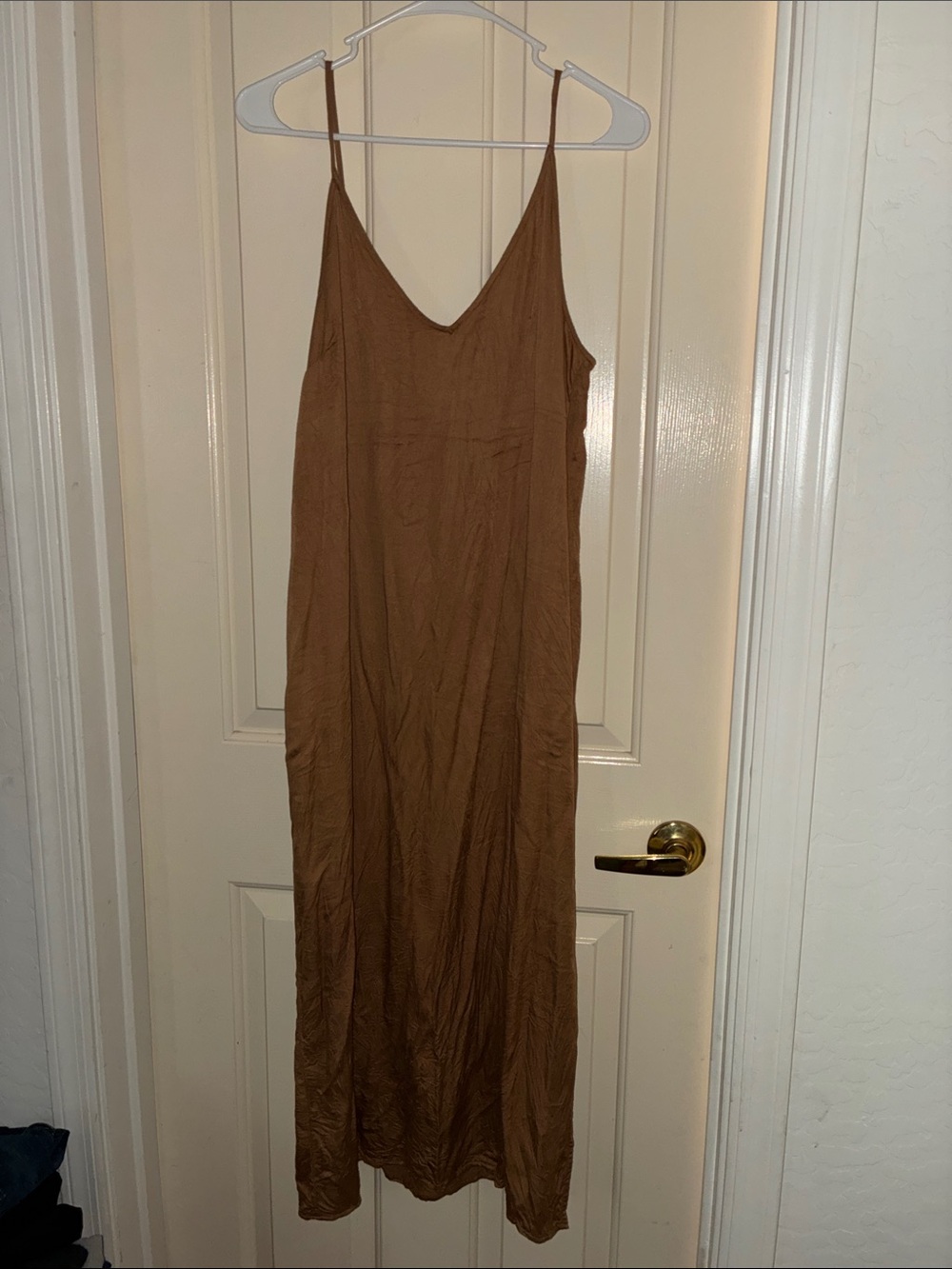 Old Navy Brown Maxi Slip Dress